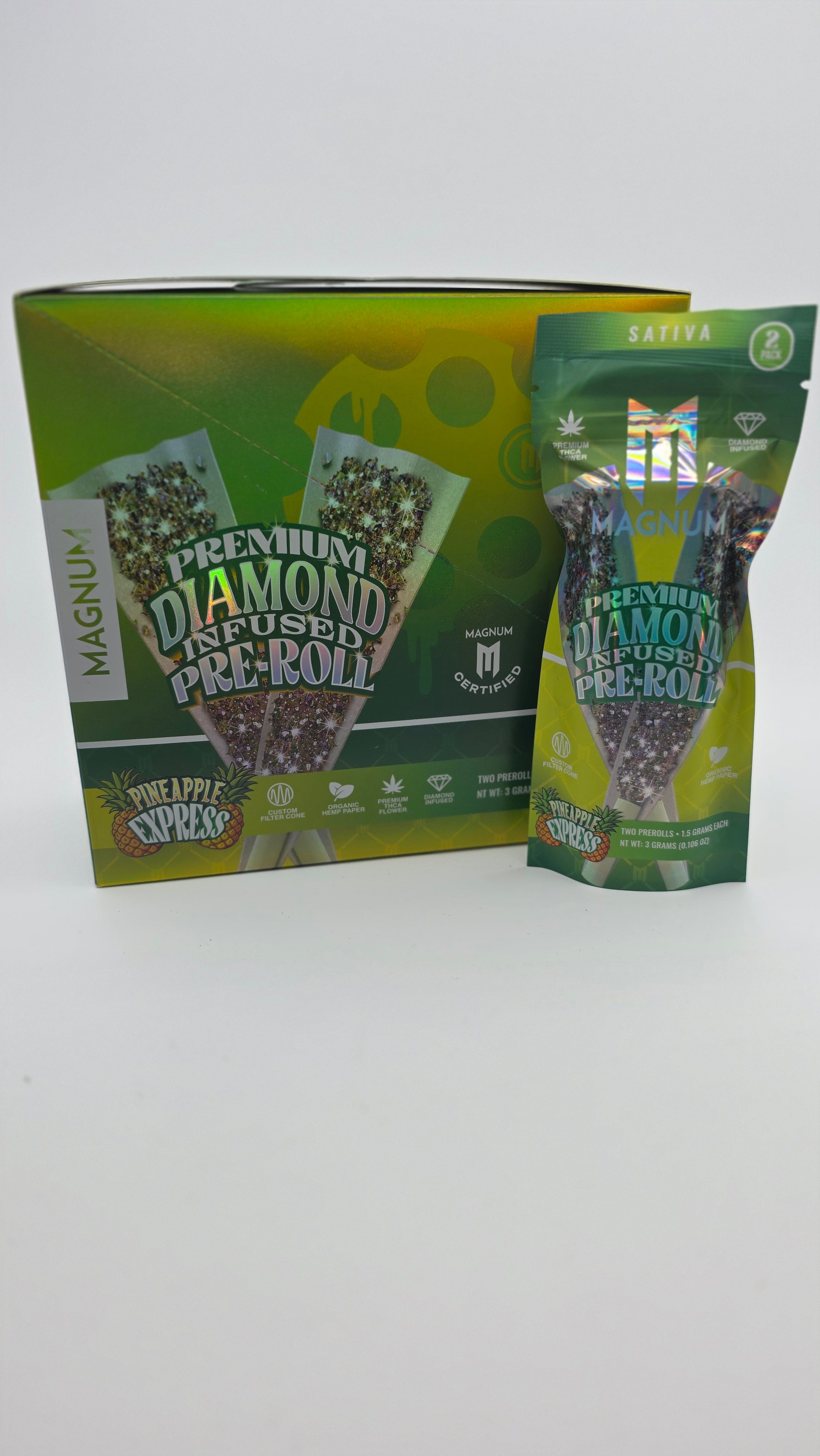 Pineapple Express Diamond Infused Prerolls